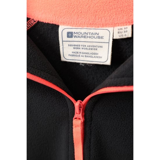 Mountain Warehouse Dames/Dames Montana Half Zip Fleece Top (Jet Zwart) - Image 2
