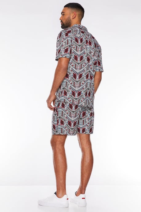 Aztec Revere Collar Printed Shirt