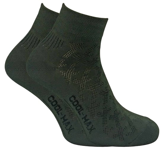 2 Pairs Mens Coolmax Breathable Low Cut Ankle Hiking Socks for Summer - Image 1