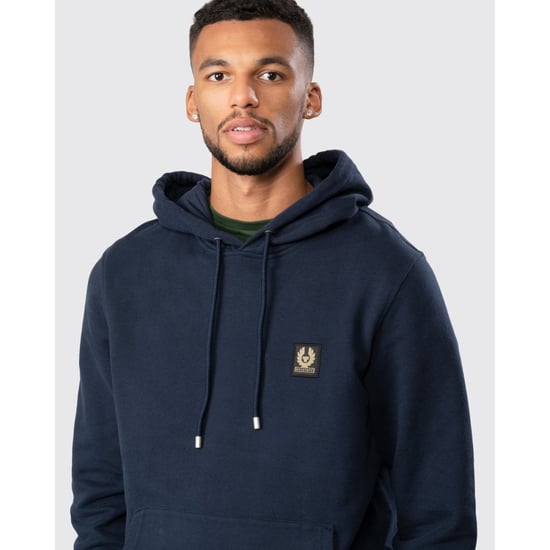 Belstaff Mens Pullover Logo Patch Hoodie - Image 6