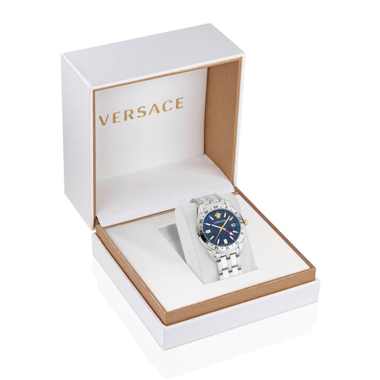 Versace Greca Time Gmt Men's Silver Watch VE7C00523 - Image 2