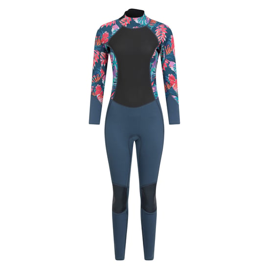 Mountain Warehouse Womens/Ladies Tropical Leaves Full Wetsuit (Navy)