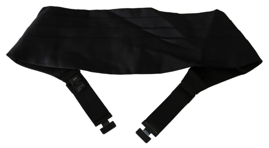 Dolce & Gabbana Grå Herrbälte 100% Siden Cummerbund - Image 4