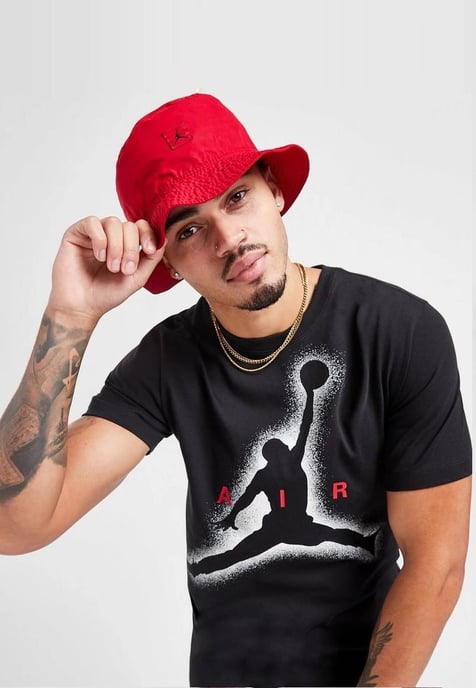Nike Air Jordan Large Graphic Mens T Shirt in Black - Image 3