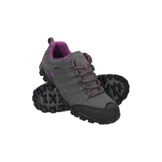 Mountain Warehouse Womens/Ladies Belfour Suede Waterproof Walking Shoes (Grey)