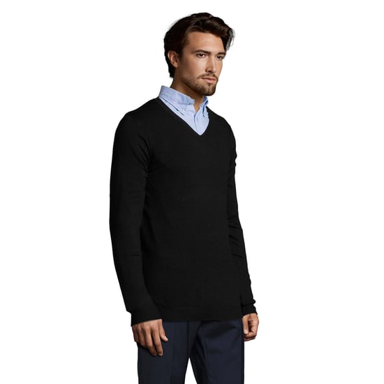 SOLS Mens Glory Sweater Top (Black) - Image 3