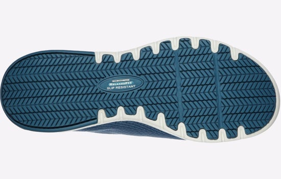 Skechers Workwear Marsing Waiola SR Mesh Dames Blauwe Sneakers - Image 3