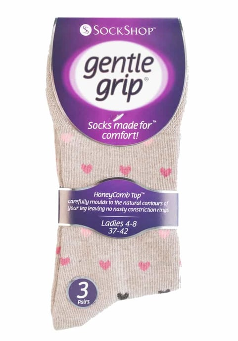 6 paar sokken zonder elastiek damessokken met zachte grip - GG48 - Image 2