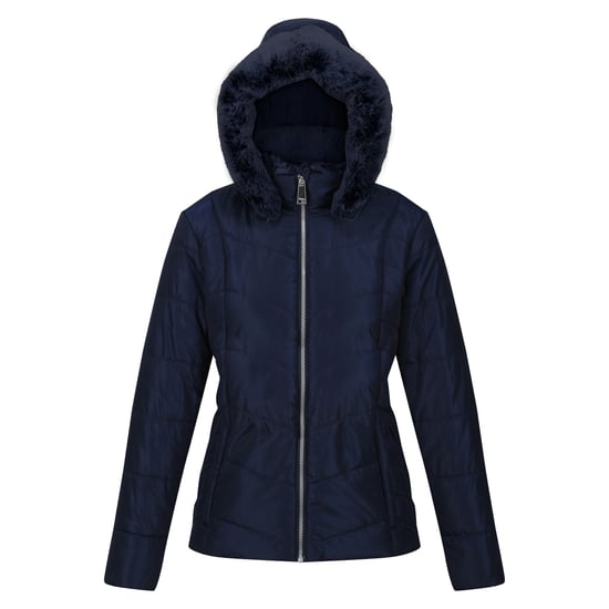 Regatta Womens/Ladies Wildrose Baffled Padded Hooded Jacket (Navy)