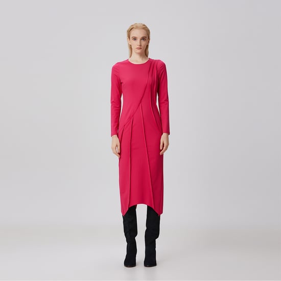 Jurk met asymmetrische structuurlijnen - Image 5