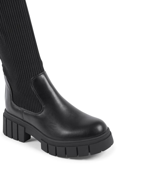 19V69 Italia Womens High Boot Black