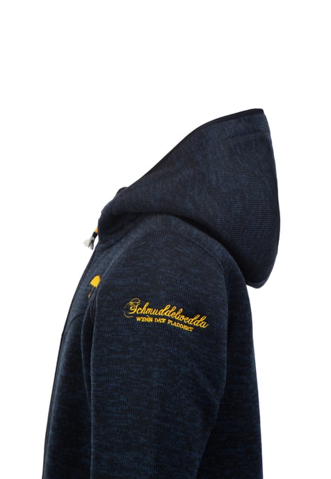 Schmuddelwedda Knitted fleece jacket Girls marine melange - Image 3