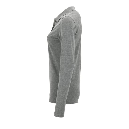 SOLS Dames/dames Perfecte Lange Mouw Pique Polo Shirt (Grijze Mergel) - Image 4