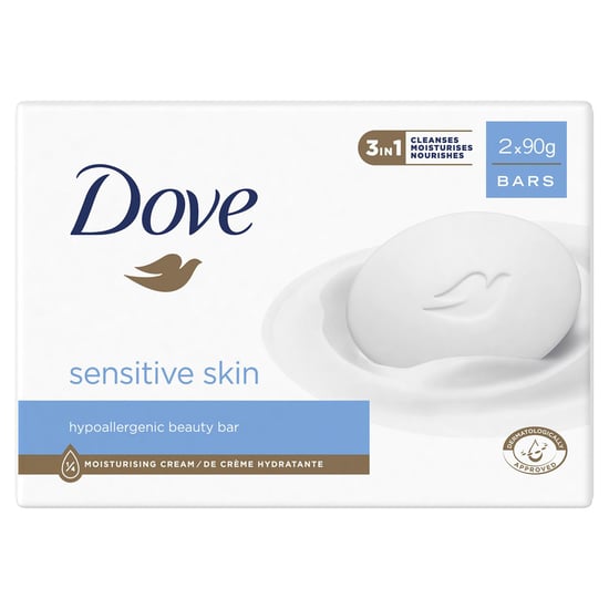 Dove Sensitive Hypoallergenic Moisturising Beauty Bar for Sensitive Skin 3x2x90g