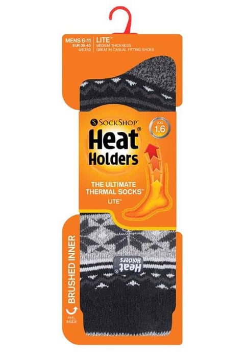 Heat Holders Lite - Herr 1.6 TOG Termiska fritidsstrumpor 6-11 UK - Image 2