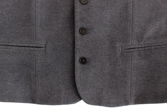 Costume National Gray cotton blend casual vest