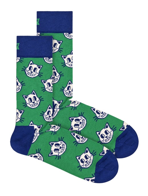 Happy Socks - Novelty Cat Design Socks | Great Gift - Cat - Image 1