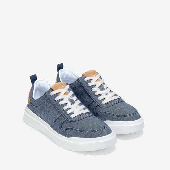 Cole Haan GrandPro Rally Canvas 100% Cotton Women's Chambray/Suede/Optic White Trainers - Image 1