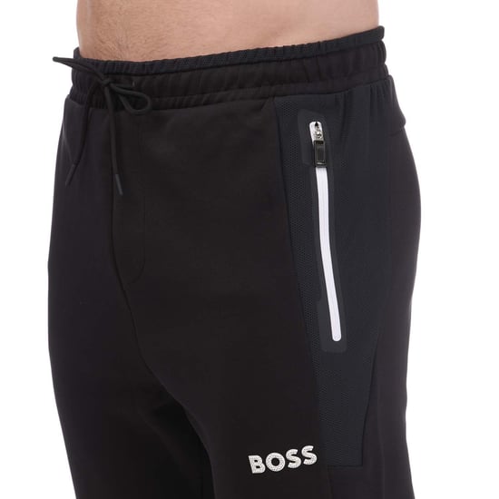 Men's Hugo Boss 3D Moulded Logo Tracksuit Bottoms in Navy