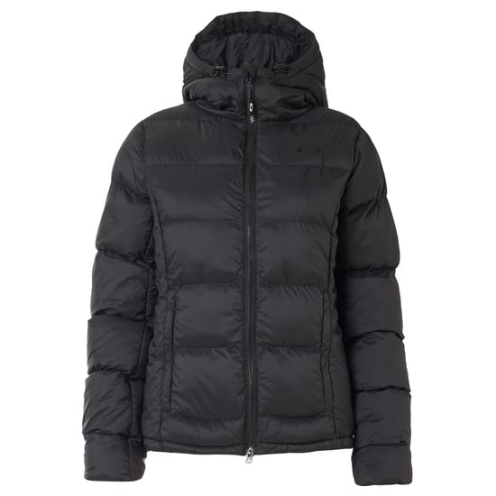 Oakley Long Sleeve Zip Up Black Womens Stellar Insulated Hooded Jacket FOA500023