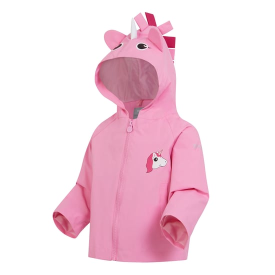 Regatta Childrens/Kids Luna The Unicorn Waterproof Jacket (Sweet Pink)
