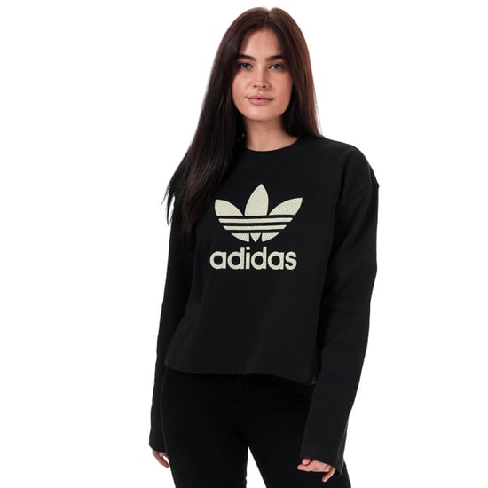 Women's adidas Originals Premium Crew Sweatshirt in Black - Image 1