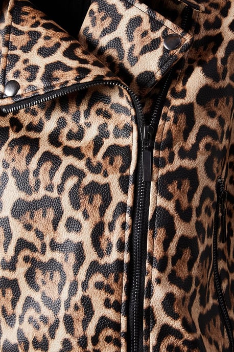 Animal Oversized Biker Jacket
