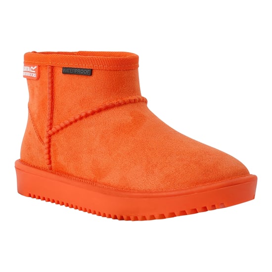 Regatta Childrens/Kids Risely Faux Fur Lined Waterproof Snow Boots (Orange)