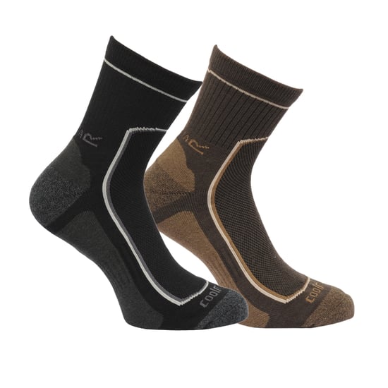 Regatta Great Outdoors Mens Cushioned Active Lifestyle Walking Socks (Pack Of 2) - Image 1