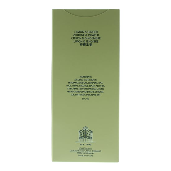 4711 Acqua Colonia Lemon & Ginger Eau de Cologne 170ml