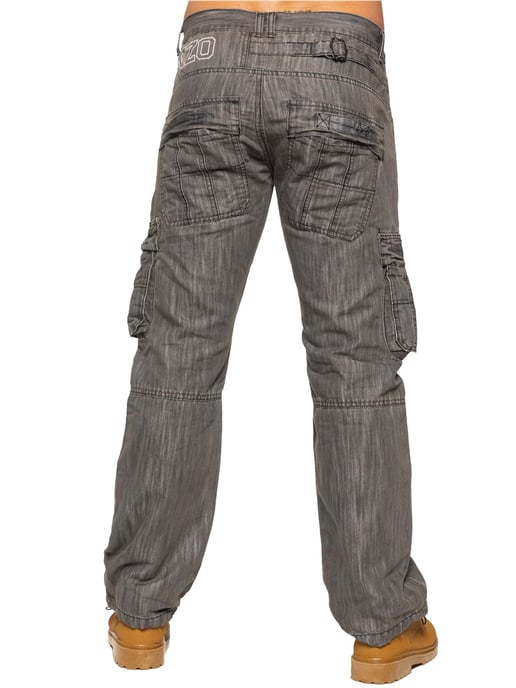 Enzo | Combat Denim Jeans för herrar - Grå - Image 3