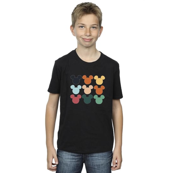 Disney Boys Mickey Mouse Heads Square T-Shirt (Black) - Image 2