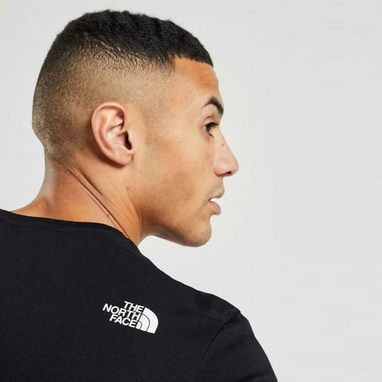 The North Face Mens Woven Colour Block T Shirt Black - Image 3