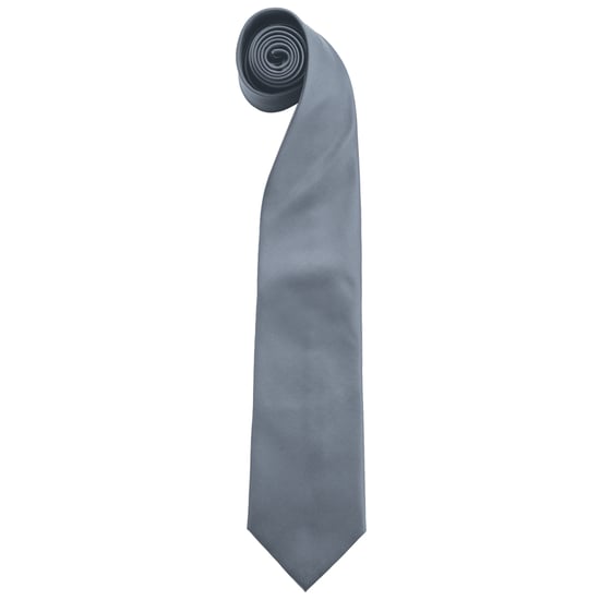 Premier Mannen “Colours” Effen Mode / Zakelijk Stropdas (Grijs) - Image 1