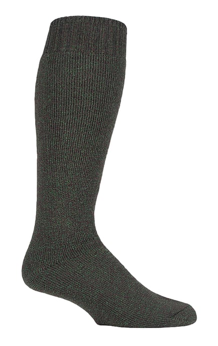COUNTRY PURSUIT - Mens Green Long Wellington Boot Socks 6-11 UK - Image 1