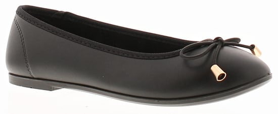 Miss Riot Breda Older Girls School Shoes black