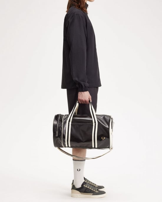 Fred Perry Recycled Polyester Classic Barrel Bag - Image 2