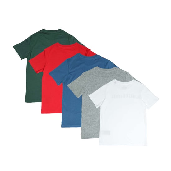 Boy's Jack Jones Kai 5 Pack T-Shirts in Green