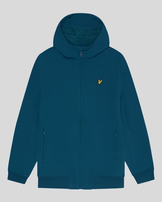Mens Fleece Back Softshell Jacket in Navy - Image 5