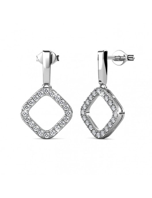 Irina örhängen - silver och kristall - Image 1