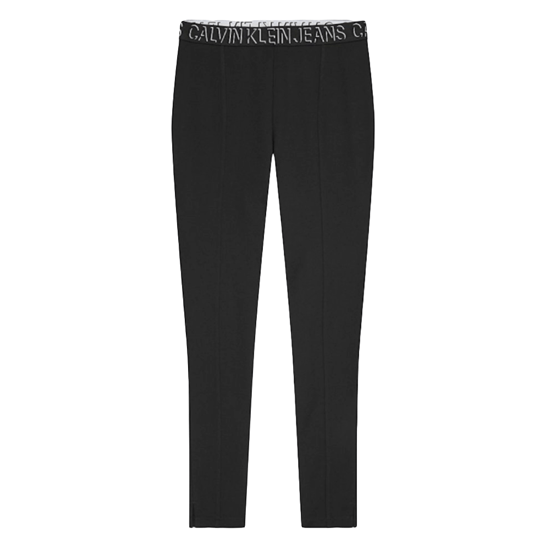 Calvin Klein women's leggings with logo belt - Image 1