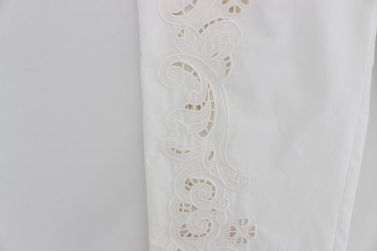 Dolce & Gabbana Women's White Floral Cutout Dress Sicily Pants - Image 6