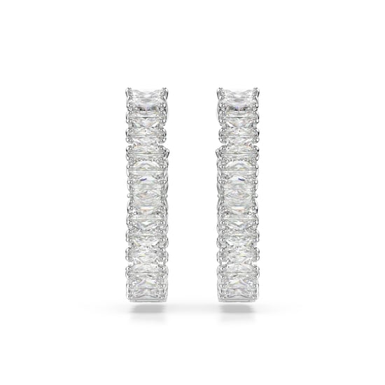 Swarovski 'Hyperbola' Women's Base Metal Drop Earrings - Silver 5684047 - Image 2
