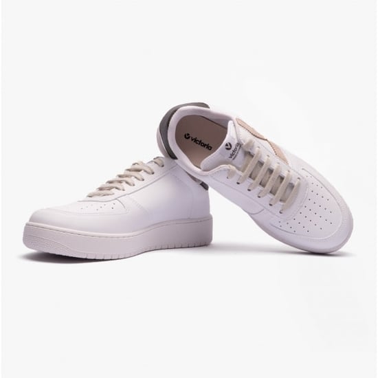 MADRID CONTRAST FAUX LEATHER Womens Trainers Taupe