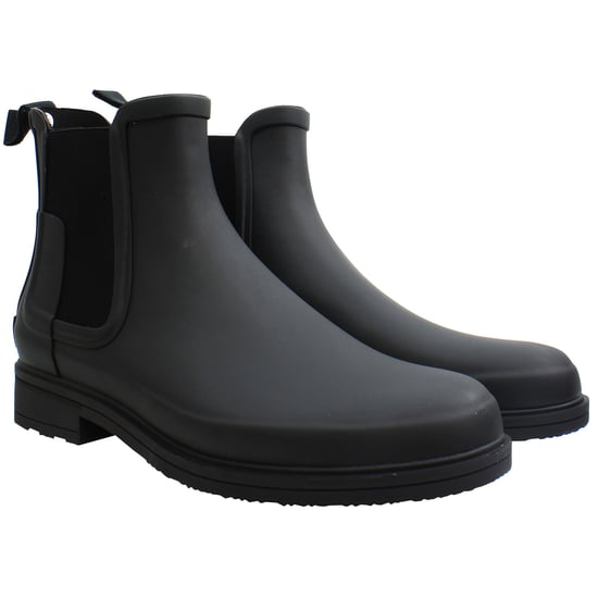 Hunter Refined Mens Black Chelsea Boots - Image 5