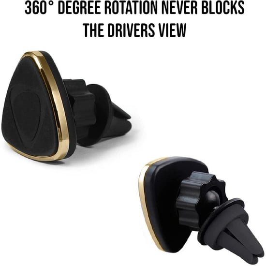 Aquarius Triangle Magnetic Car Holders Compatible with all smartphone Gold