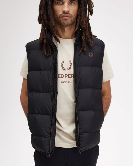 Fred Perry Mens Padded Gilet - Image 3