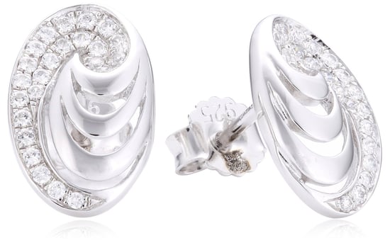 Orphelia Dames 925 Sterling Zilveren Stud Oorbellen - Zilver EAR-2088 - Image 2