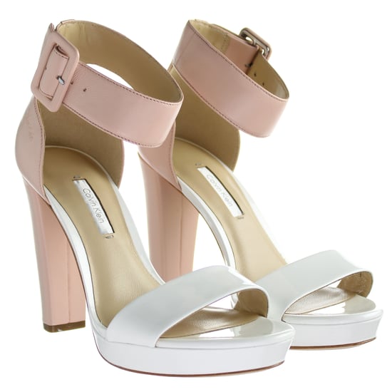 Calvin Klein Caitlin  Womens White/Pink Shoes