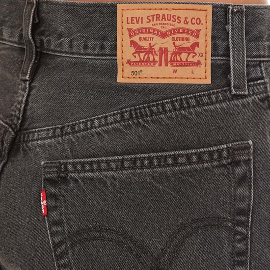 Women's Levis 501 Crop Get Off My Cloud Jeans in Black